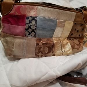 Coach Patchwork multi color handbag